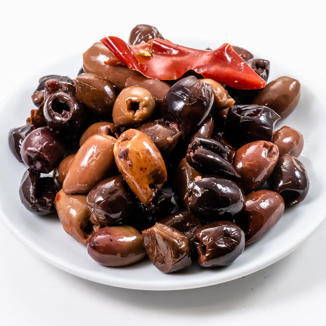 Olive leccine denocciolate piccanti